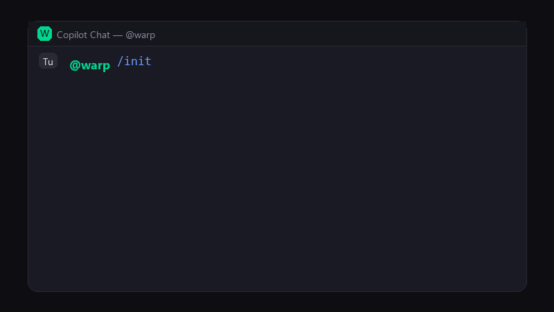 Project scaffolding with /init